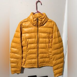 Zara Yellow Puffer Jacket